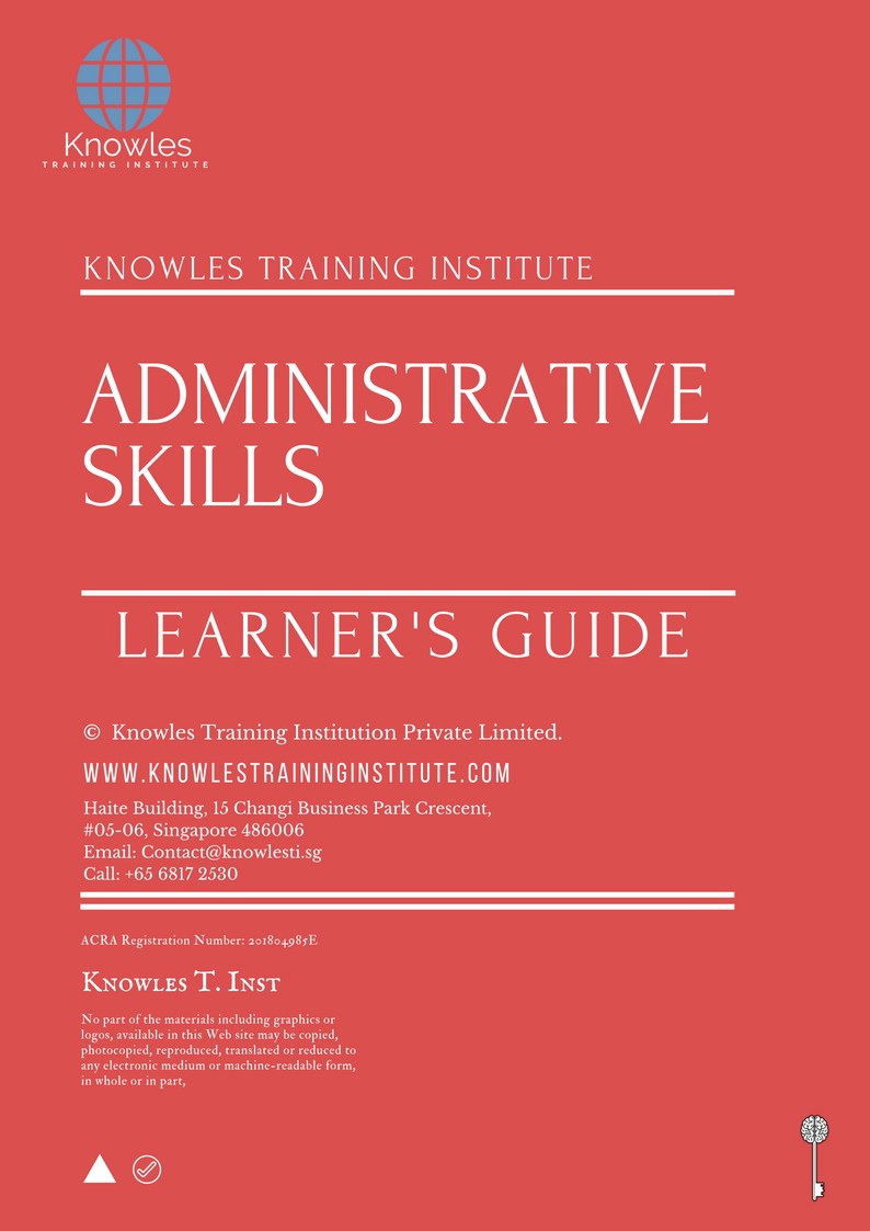 Administrative Skills Training Course in New Zealand Learner’s Guide