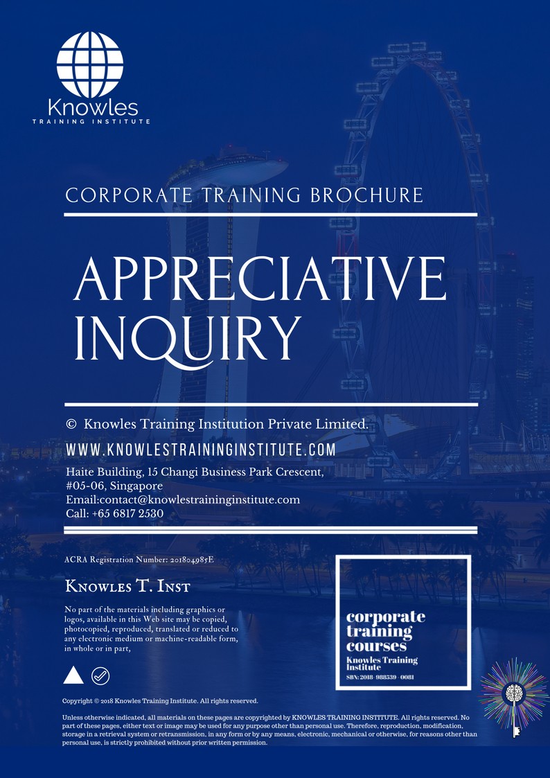 Appreciative Inquiry in New Zealand Course Brochure