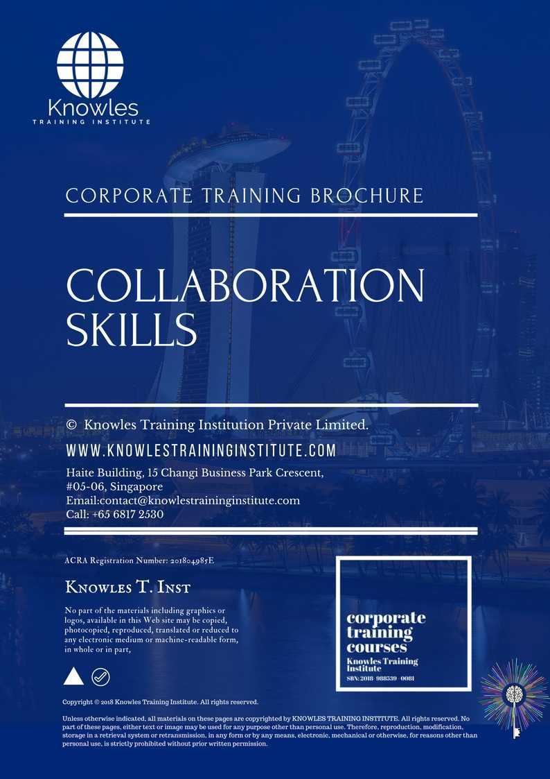Collaboration Skills Training Course in New Zealand Brochure