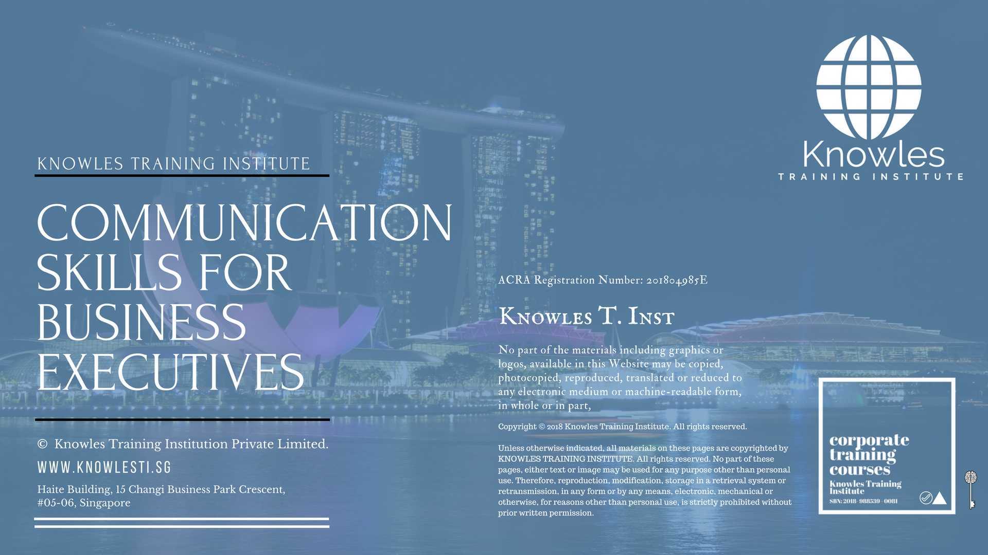 Communication Skills For Bussiness Executive Training Course in New Zealand