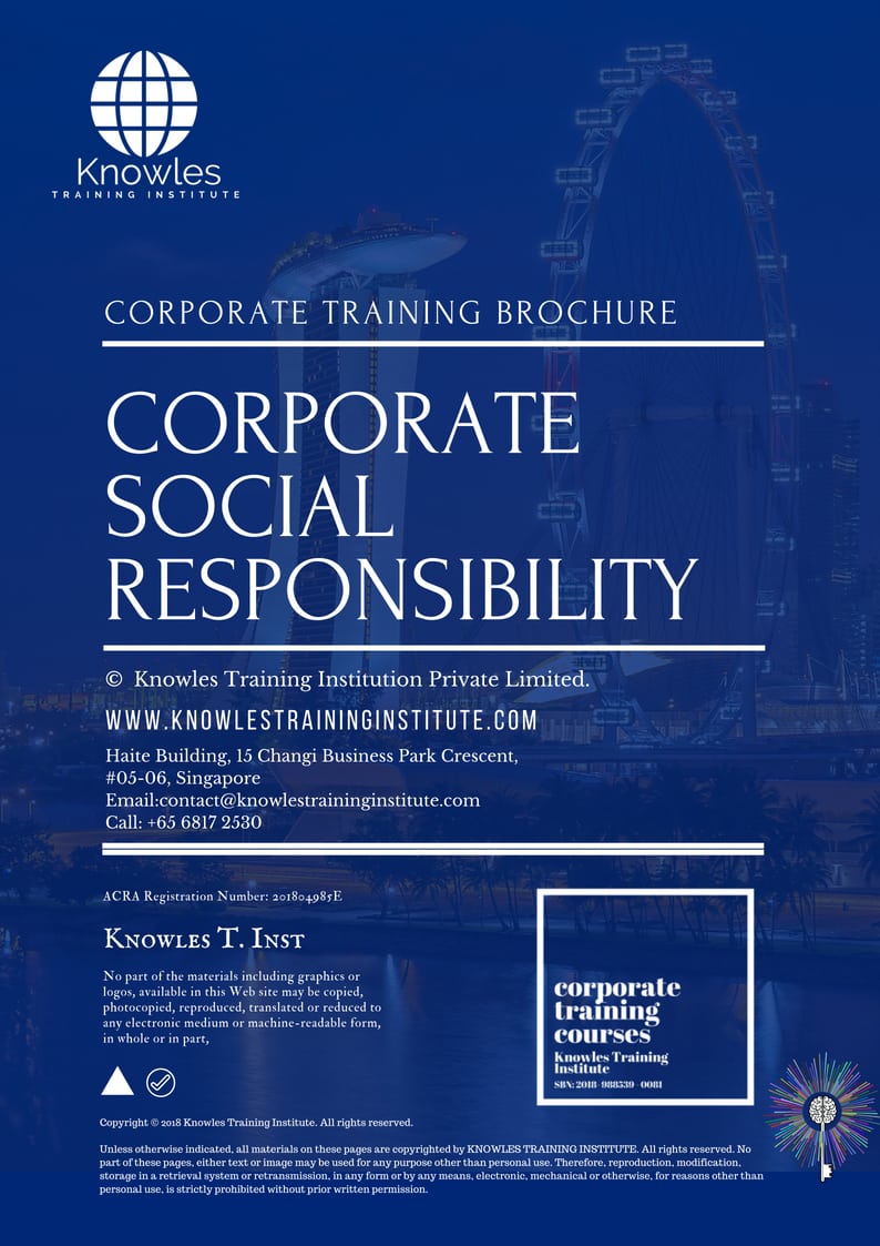 Corporate Social Responsibility Training Course in New Zealand Brochure