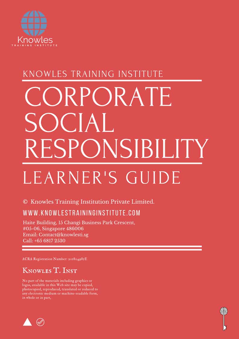Corporate Social Responsibility Training Course in New Zealand Learner’s Guide