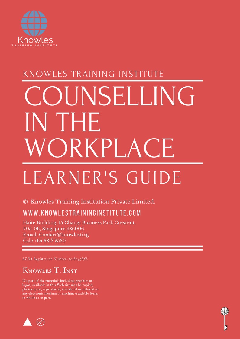 Counselling In The Workplace Course in New Zealand Learner’s Guide
