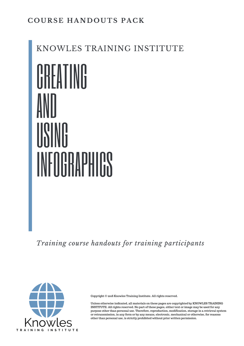 Course Handouts For Creating And Using Infographics in New Zealand