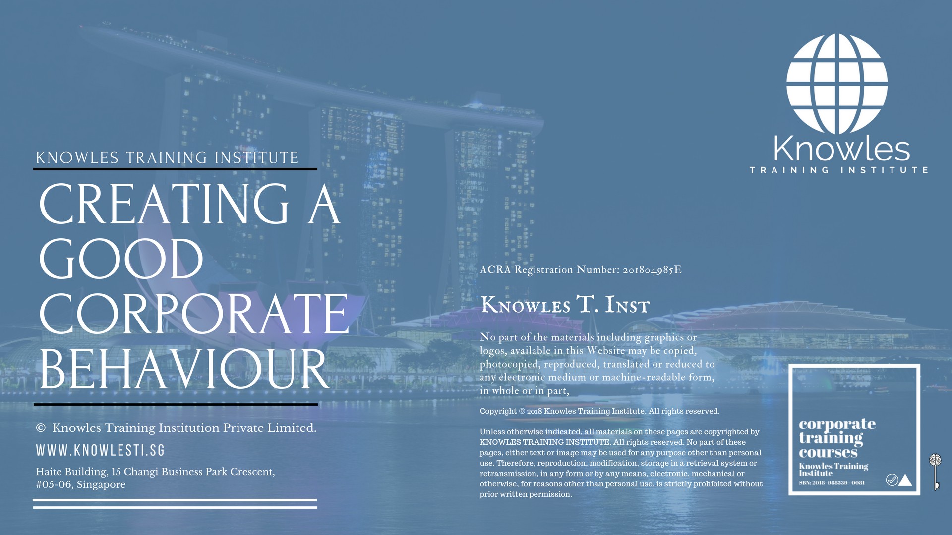 Creating A Good Corporate Behaviour Training Course in New Zealand
