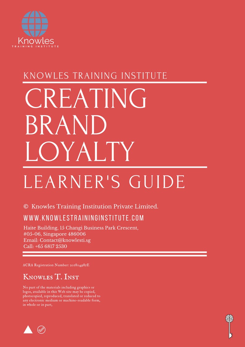 Creating Brand Loyalty Course in New Zealand Learner’s Guide