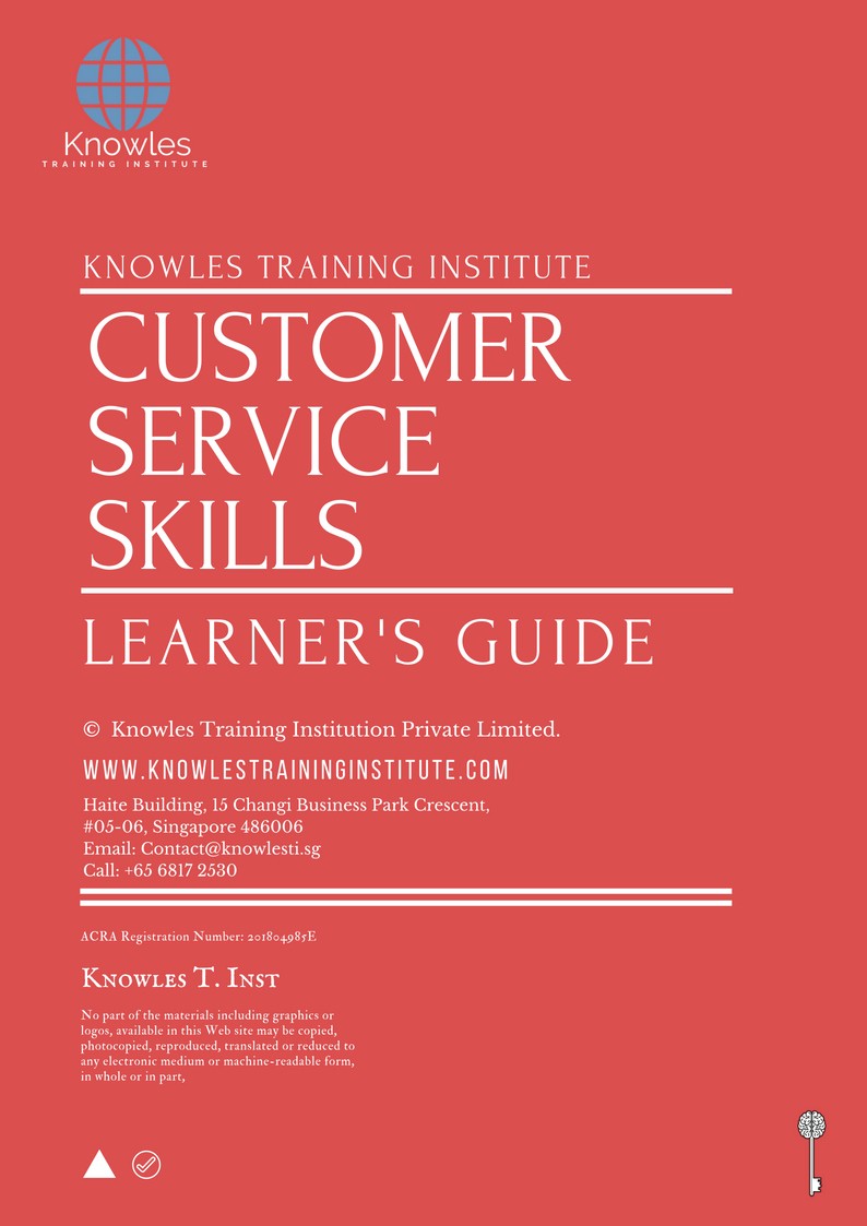 Customer Service Skills Course in New Zealand Learner’s Guide