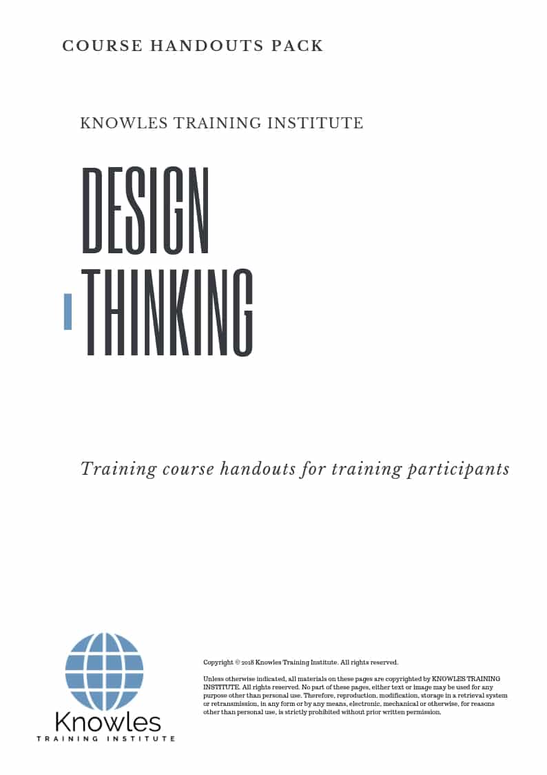 Design Thinking Skills Course in New Zealand Handouts