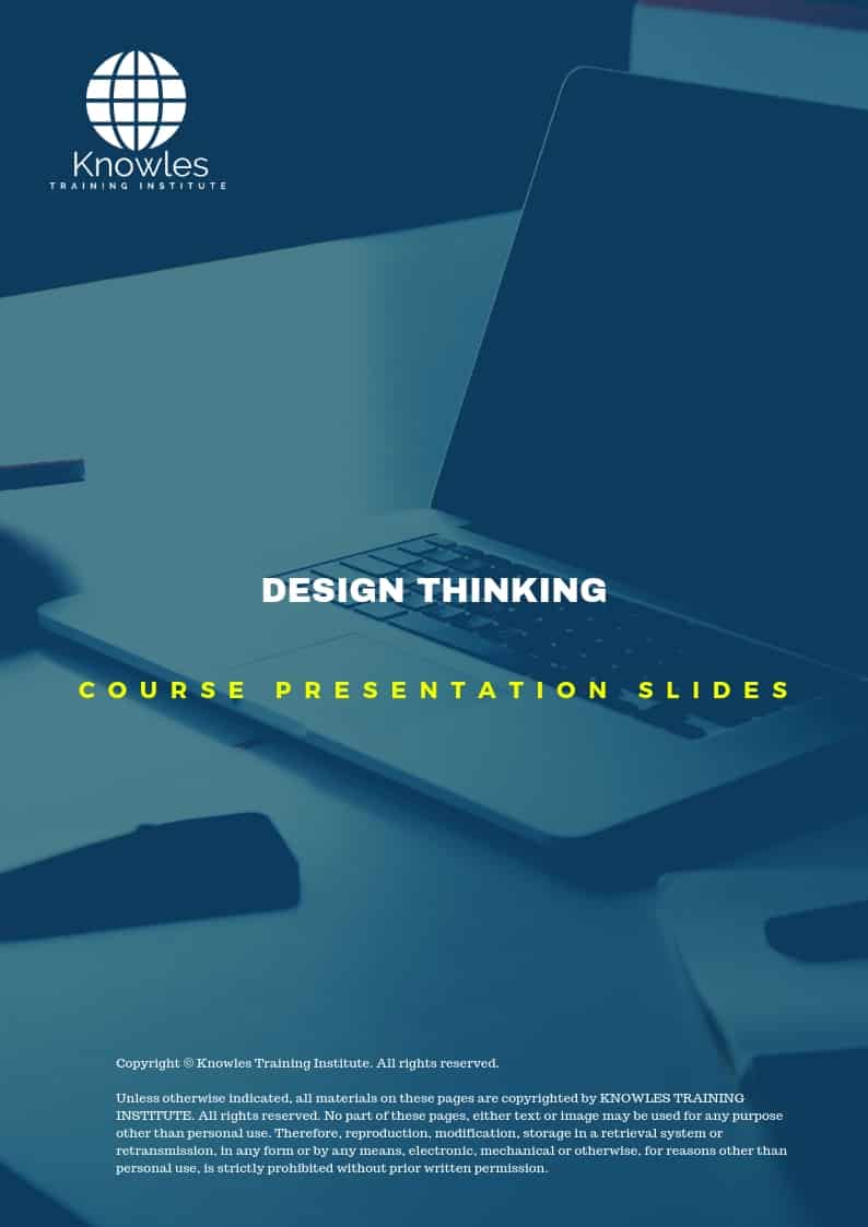 Design Thinking Skills in New Zealand PPT Slides Used During Course
