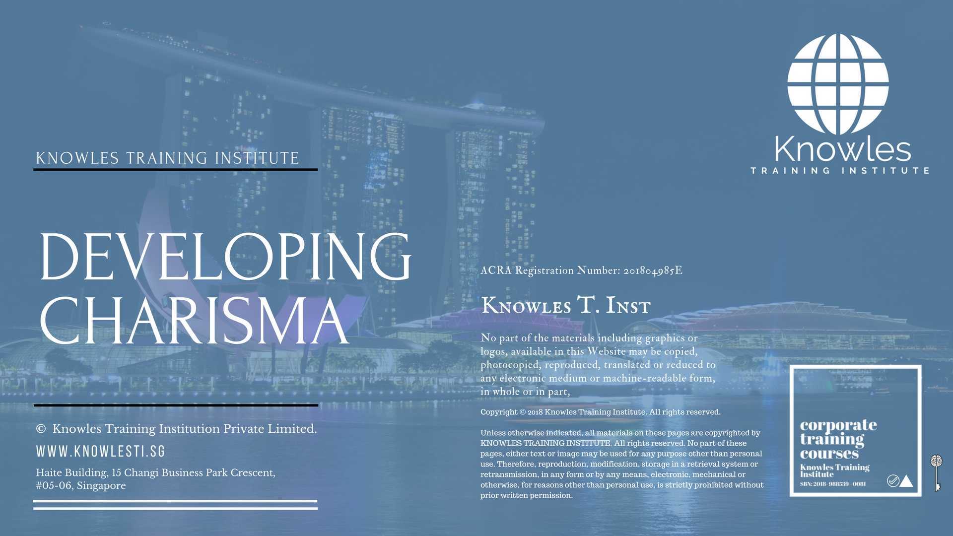 Developing Charisma Training Course in New Zealand