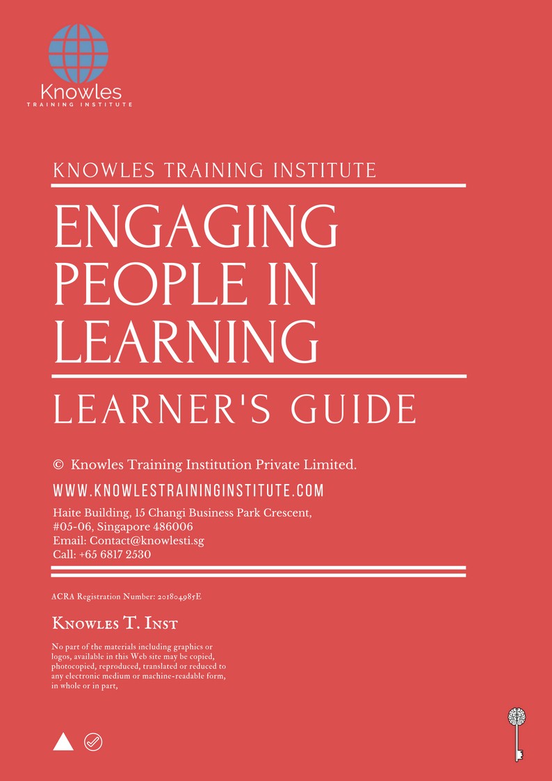 Engaging People In Learning Course in New Zealand Learner’s Guide