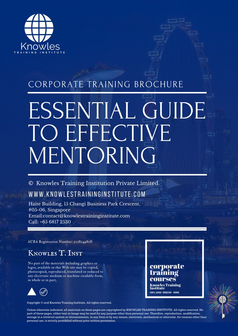 Essential Guide To Effective Mentoring Course in New Zealand Brochure