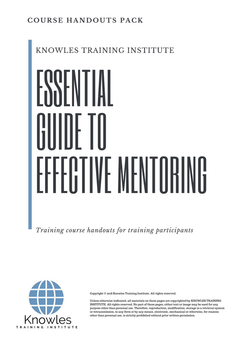 Essential Guide To Effective Mentoring Course in New Zealand Handouts