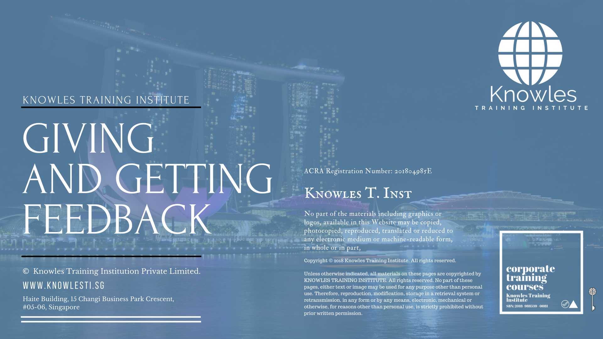 Giving And Getting Feedback Training Course in New Zealand