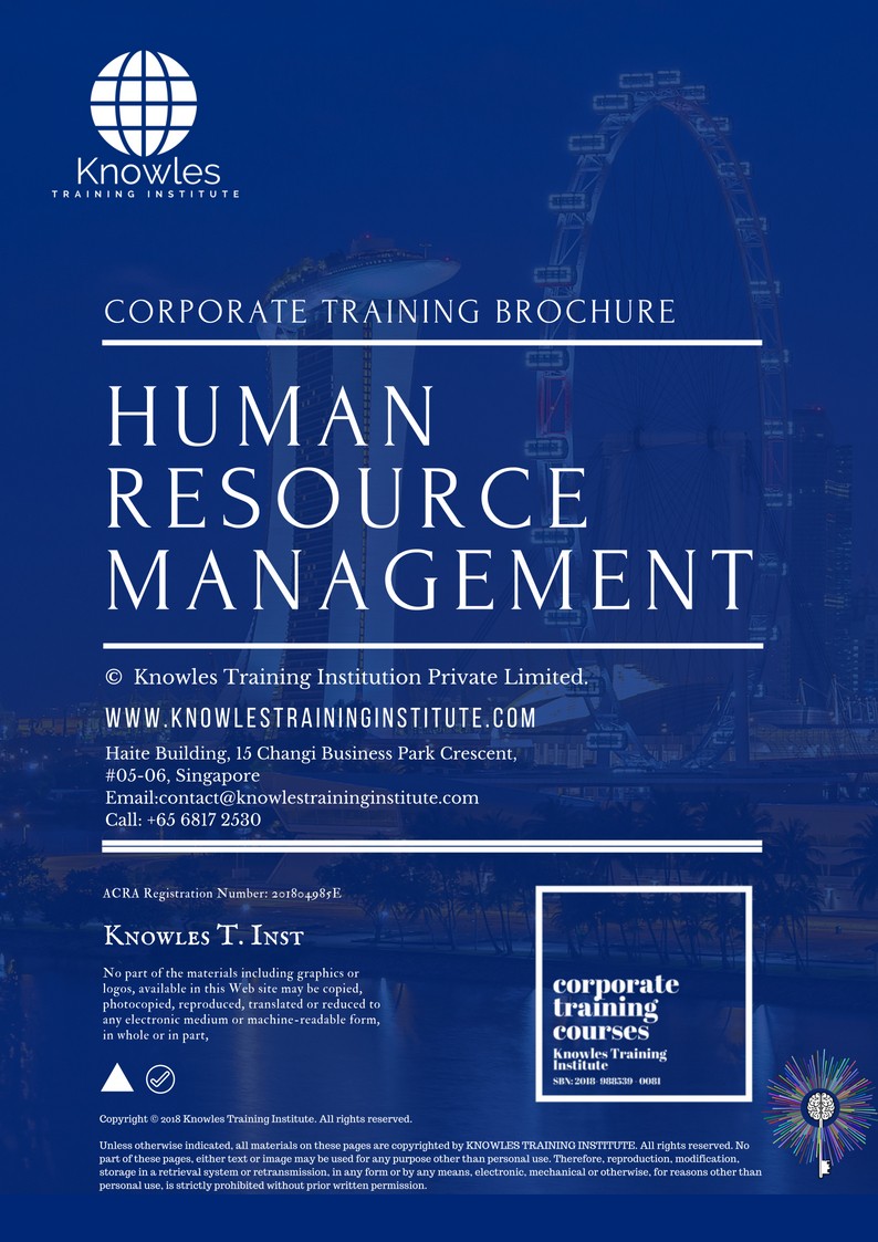 Human Resource Management Training Course in New Zealand Brochure