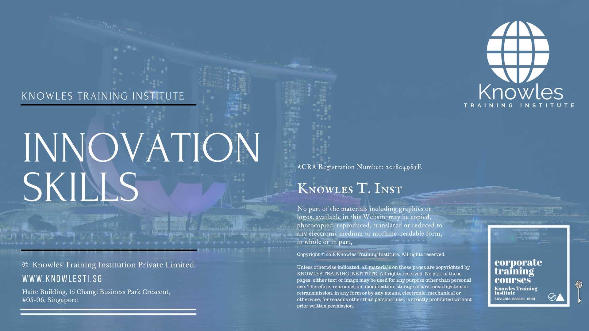Innovation Skills Training Course in New Zealand