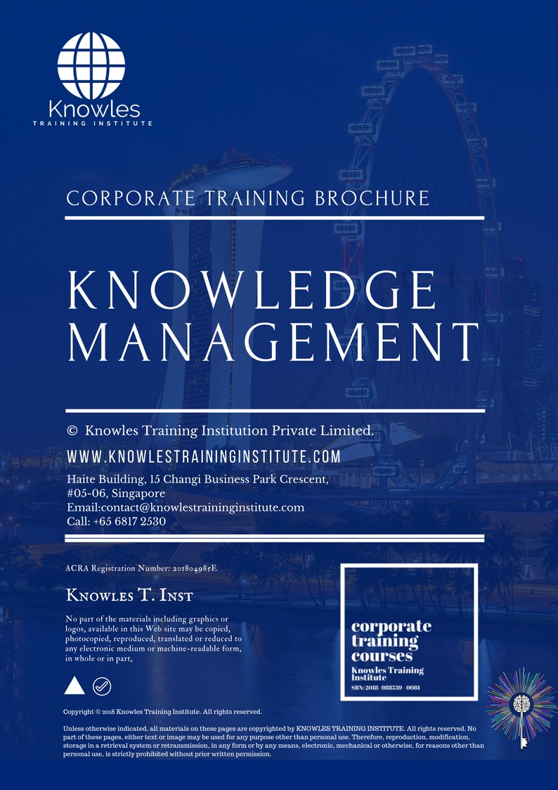 Knowledge Management Training Course in New Zealand Brochure