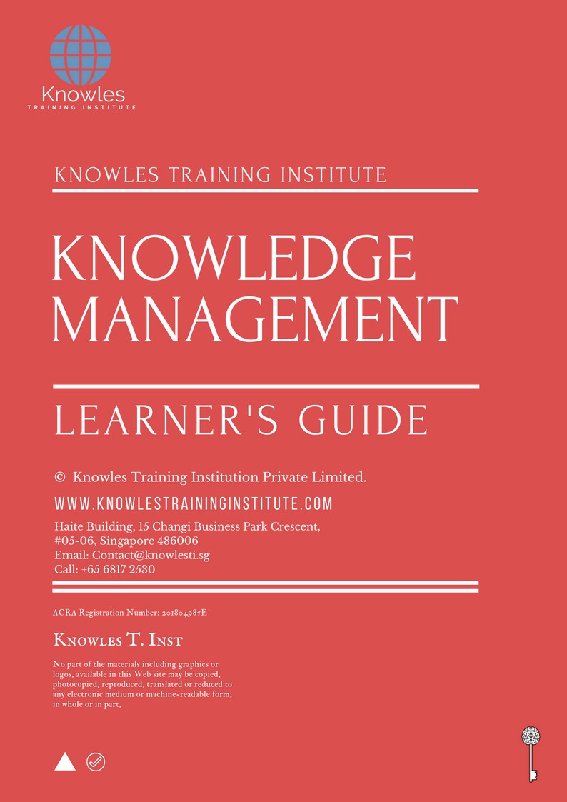 Knowledge Management Training Course in New Zealand Learner’s Guide