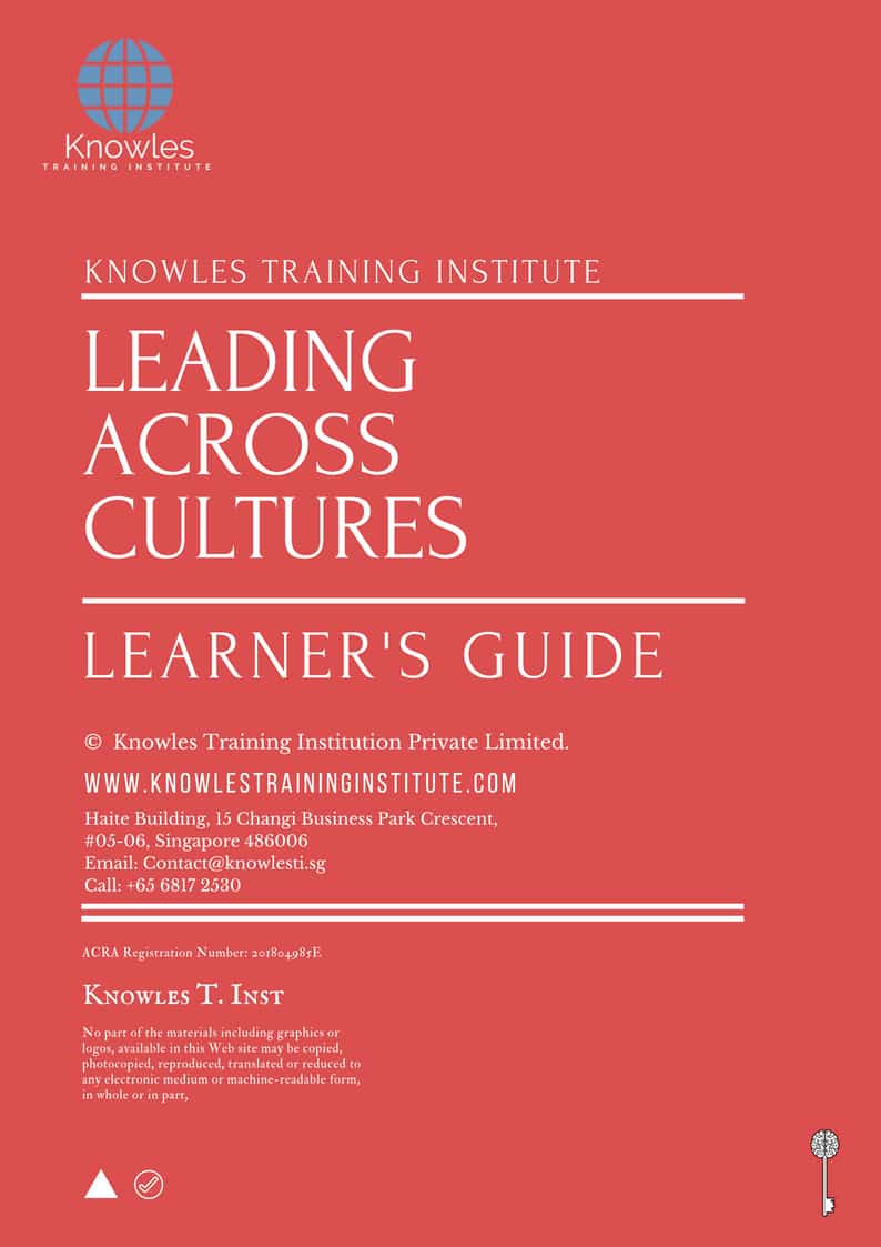 Leading Across Cultures Training Course in New Zealand Learner’s Guide