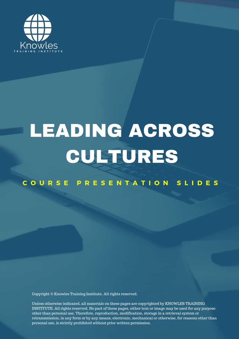 Leading Across Cultures Training Course in New Zealand Presentation Slides