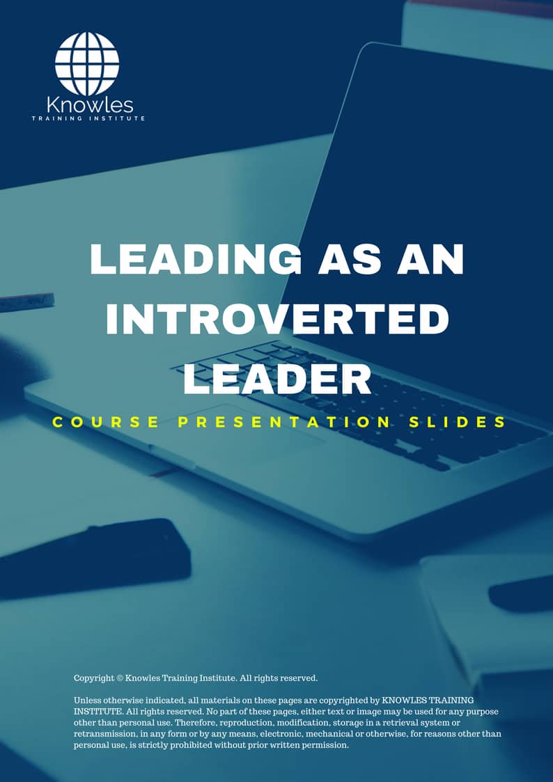 Leading As An Introverted Leader Training Course in New Zealand Presentation Slides