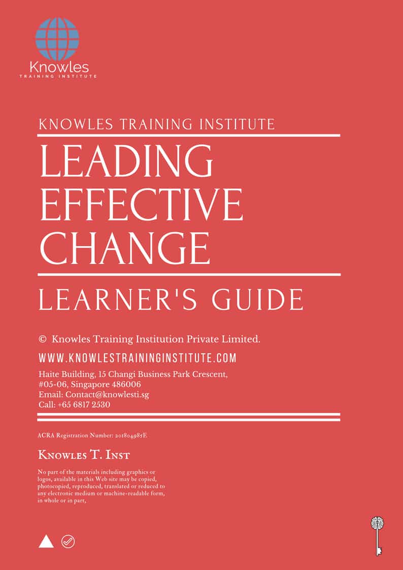 Leading Effective Change Training Course in New Zealand Learner’s Guide