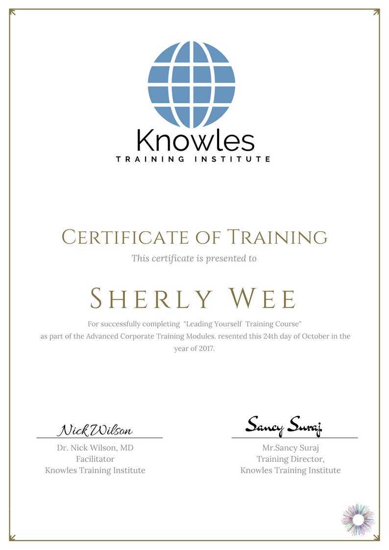 Leading Yourself Training Course in New Zealand Certification