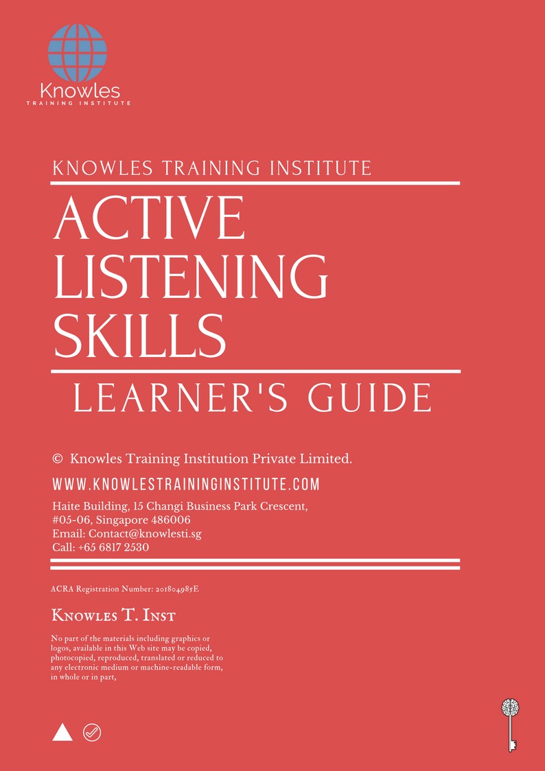 Learner’s Guide For Active Listening Skills Course in New Zealand