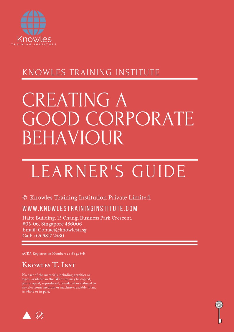 Learner’s Guide For Creating A Good Corporate Behaviour Course in New Zealand