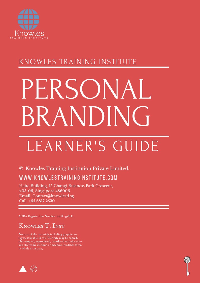 Learner’s Guide For Personal Branding Training Course in New Zealand