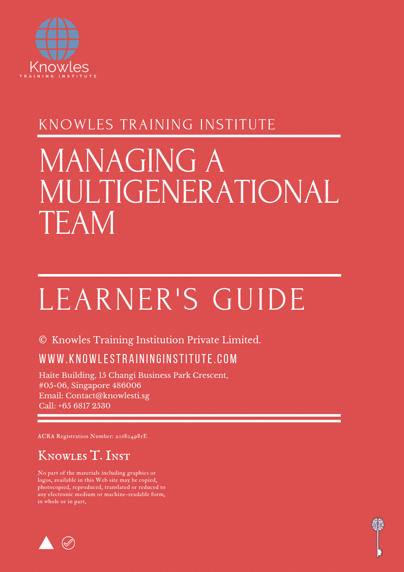 Managing A Multigenerational Team Course in New Zealand Learner’s Guide