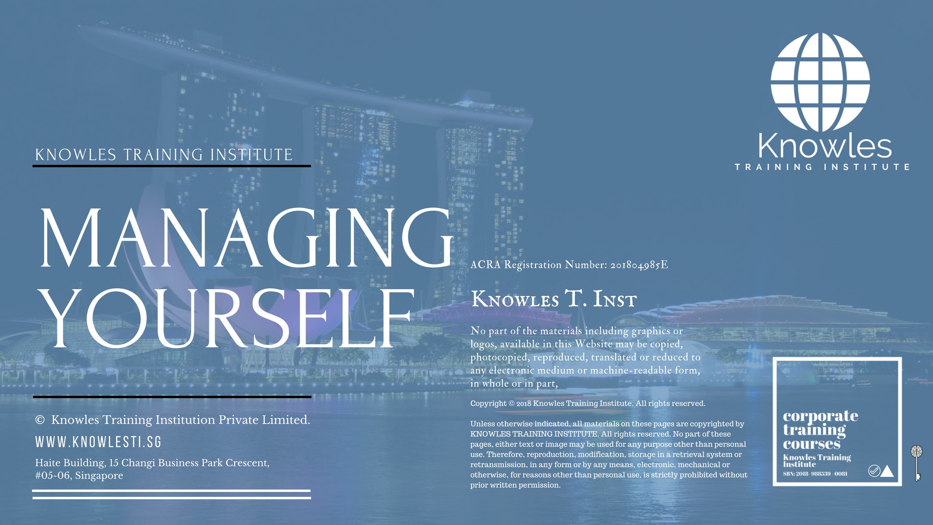 Managing Yourself Training Course in New Zealand