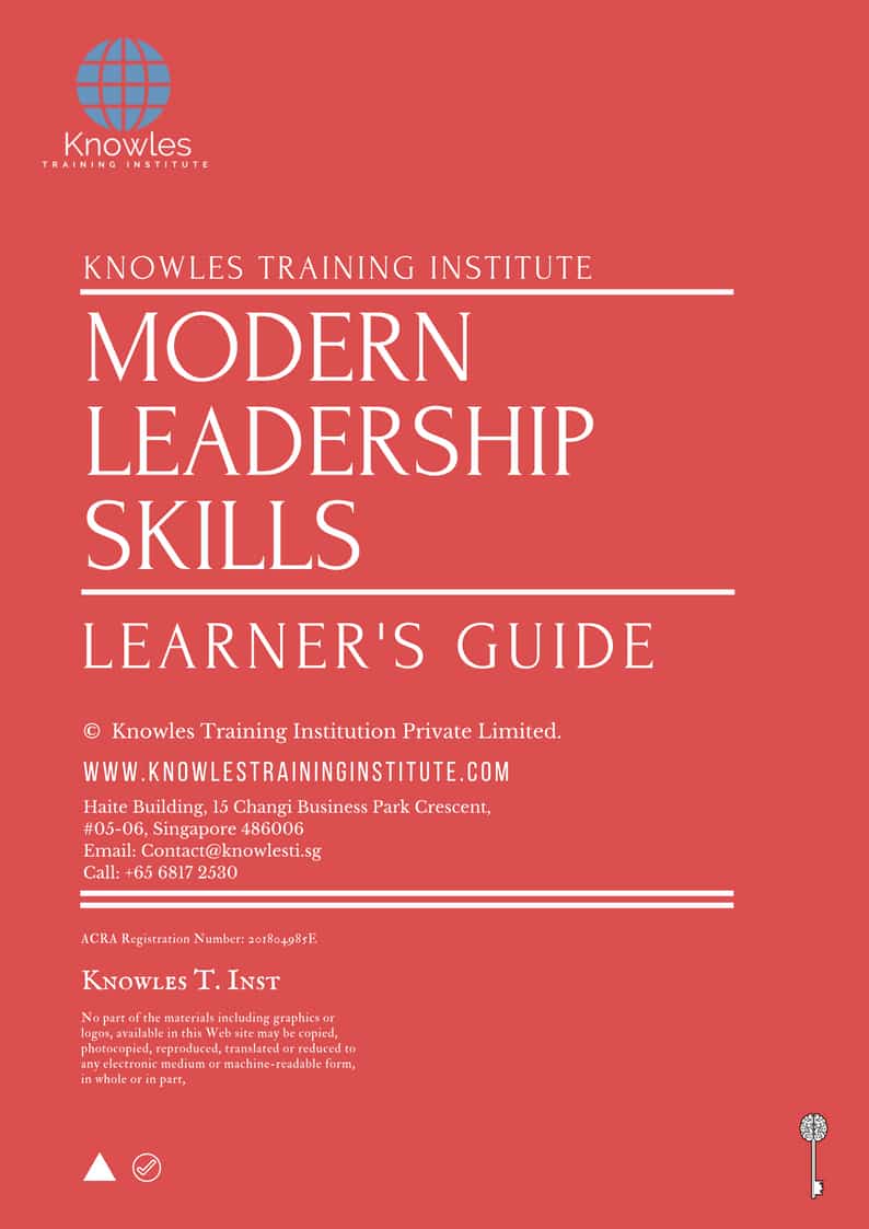Modern Leadership Skills Training Course in New Zealand Learner’s Guide