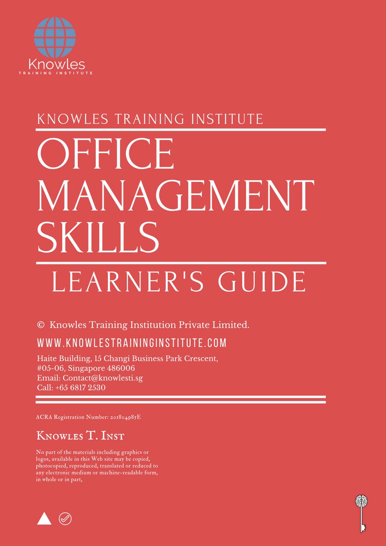 Office Management Skills Training Course in New Zealand Learner’s Guide