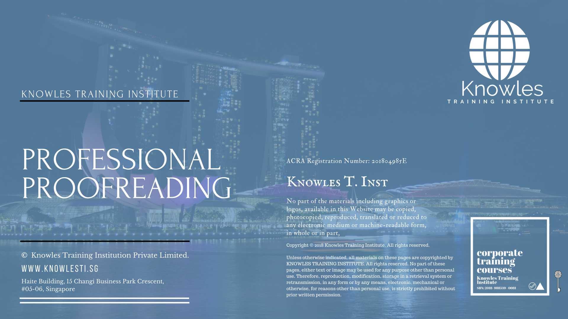 Professional Proofreading Training Course in New Zealand