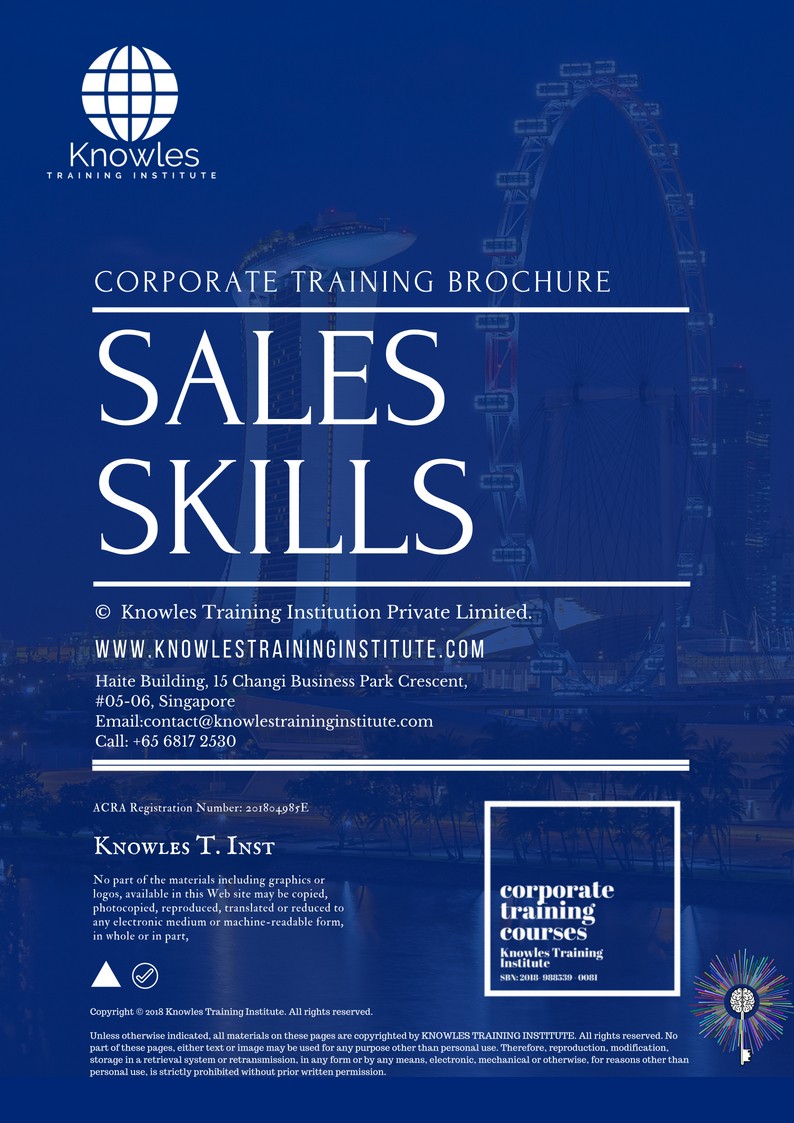 Sales Skills Course in New Zealand Brochure