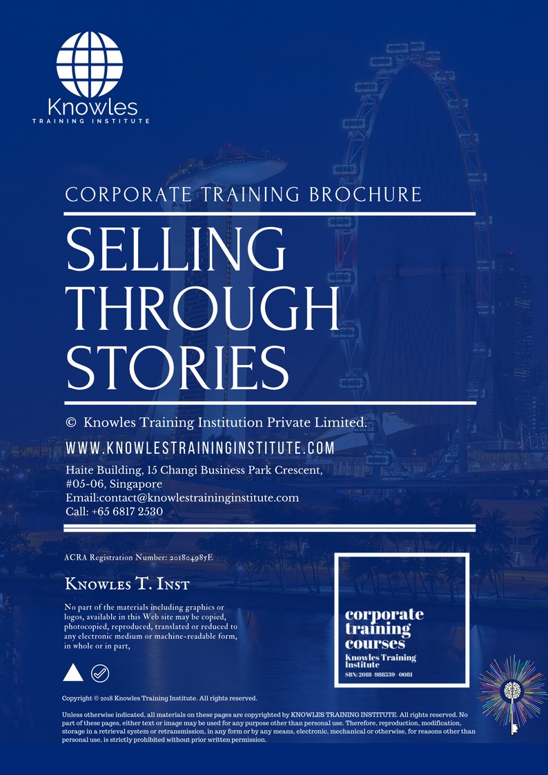 Selling Through Stories Course in New Zealand Brochure