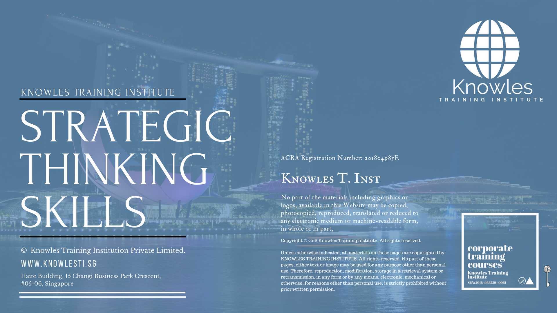 Strategic Thinking Skills Training Course in New Zealand