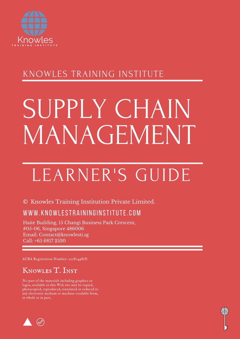 Supply Chain Management Training Course in New Zealand Learner’s Guide