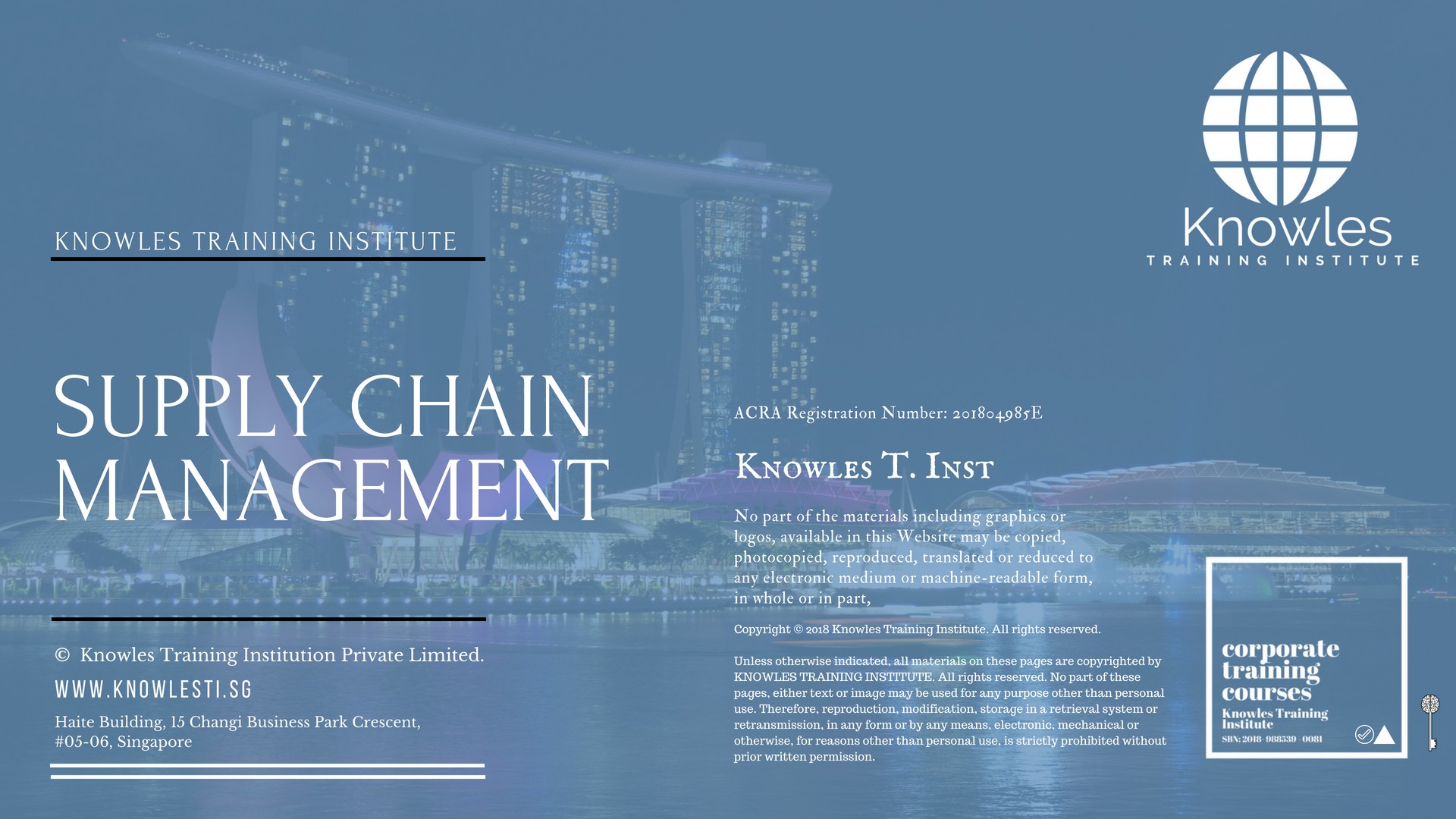 Supply Chain Management Training Course in New Zealand
