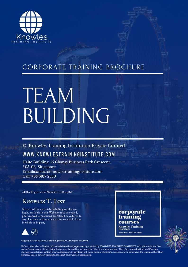 Team Building Training Course in New Zealand Brochure