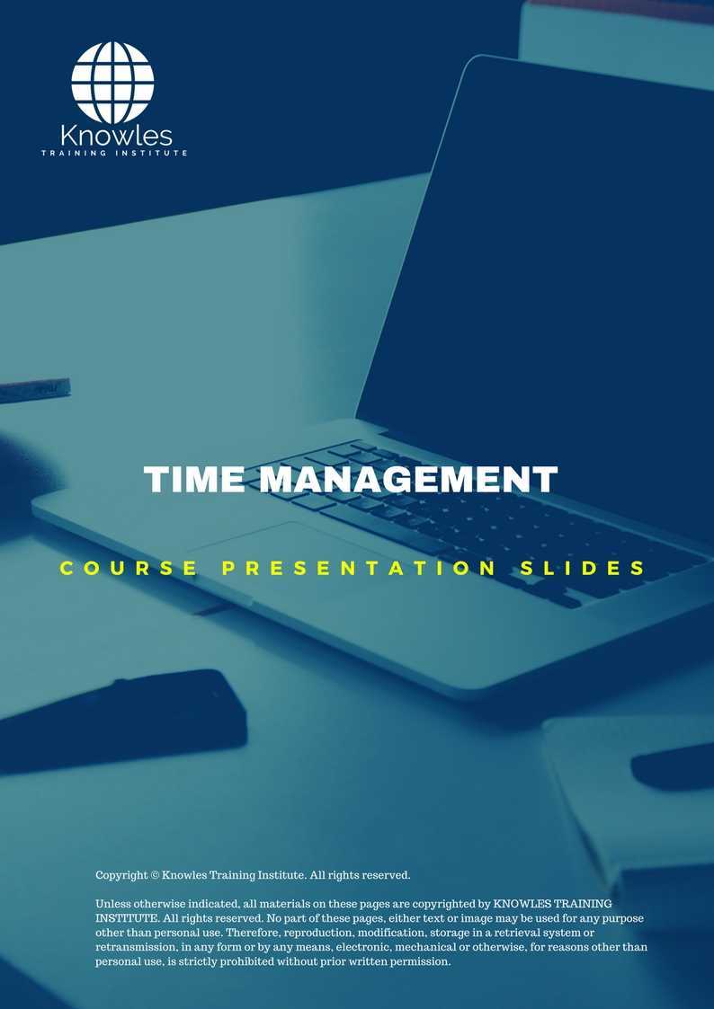 Time Management Training Course in New Zealand Presentation Slide