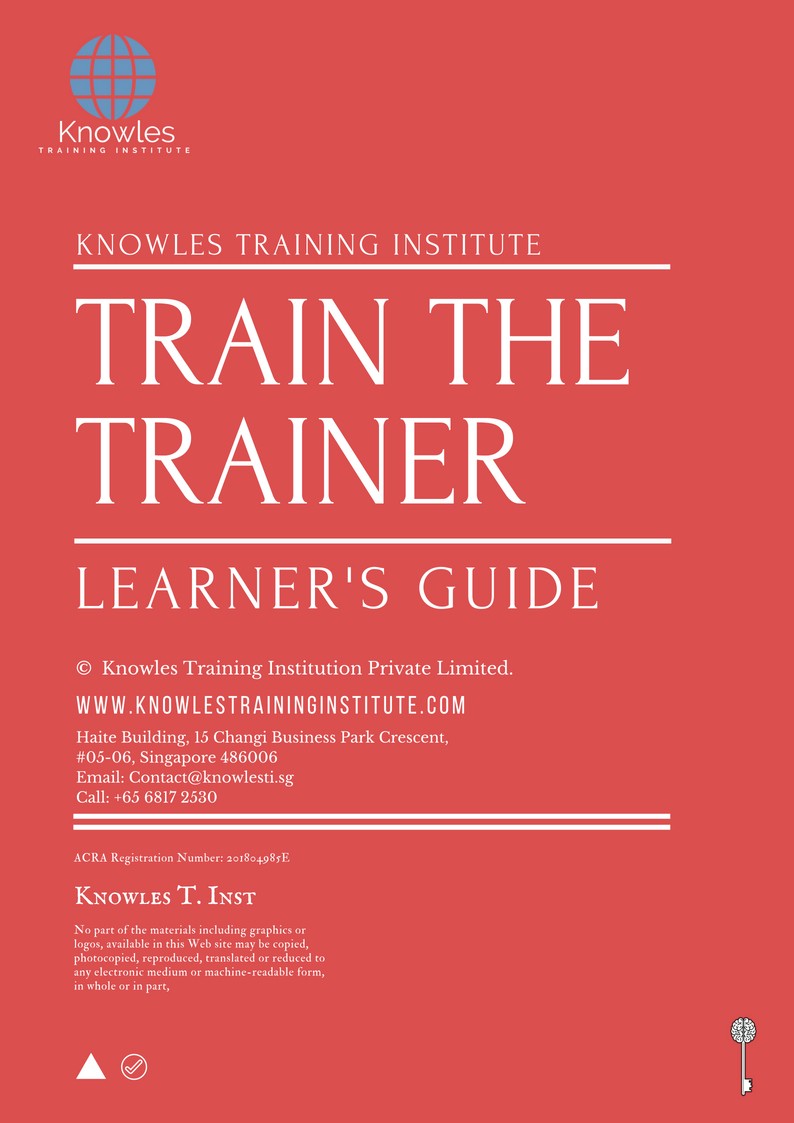 Train The Trainer Program Course in New Zealand Learner’s guide