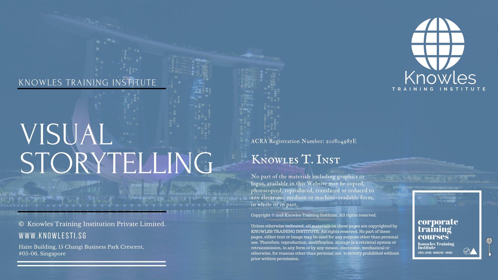Visual Storytelling Training Course in New Zealand